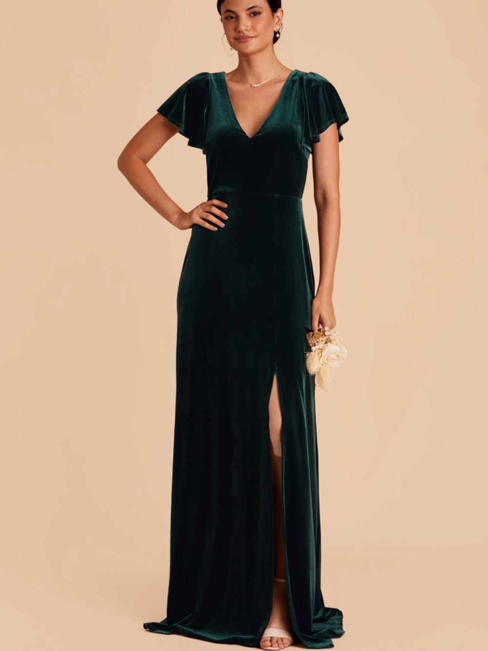 Birdy Grey Hannah Maxi Dress Velvet Emerald Sz 1X